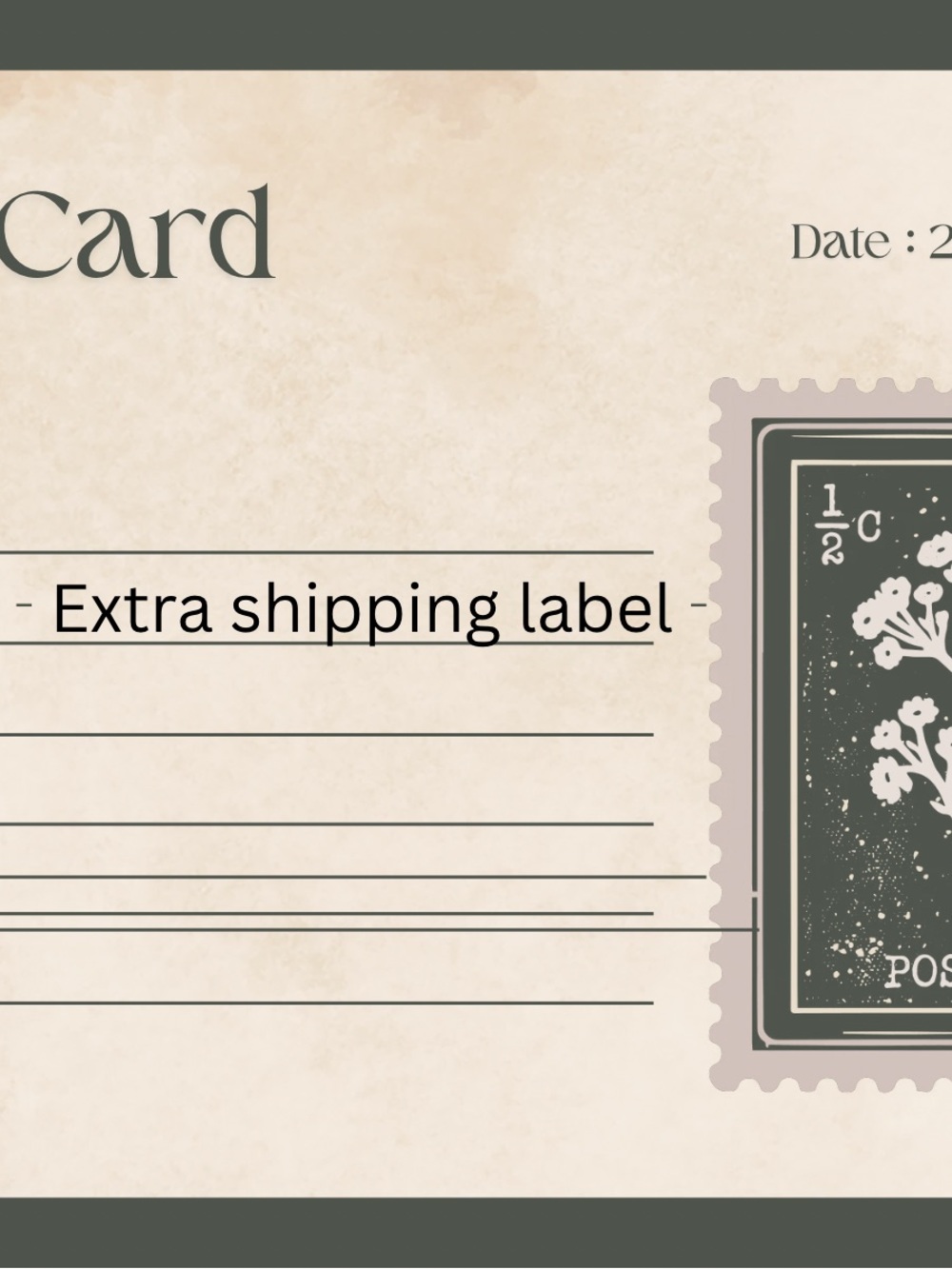 Extra shipping label